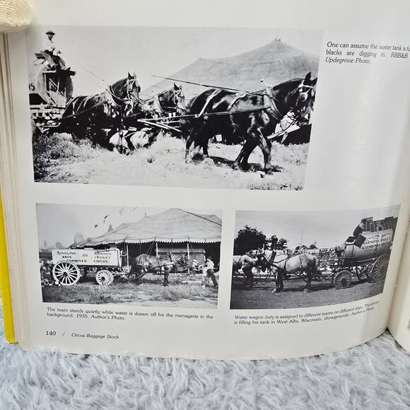 Vintage Circus Baggage Stock Percheron Horse Charles Philip Fox HC 1st Ed 1983 - Picture 12 of 16